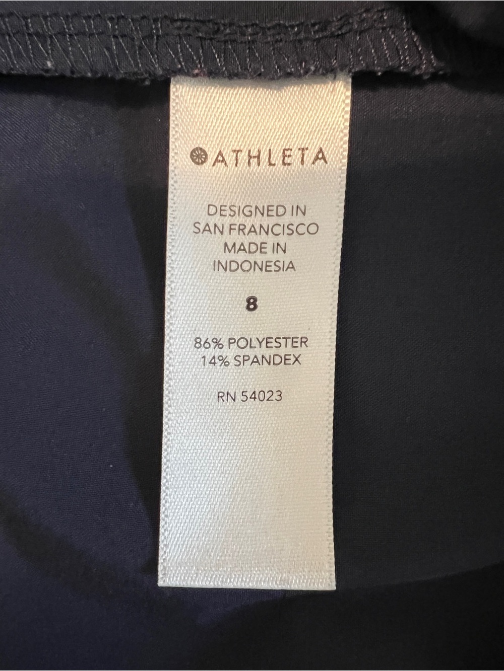 Athleta Skyline Short II Navy Blue Tie-Belt Nautical Preppy Casual- 8 - Picture 5 of 7